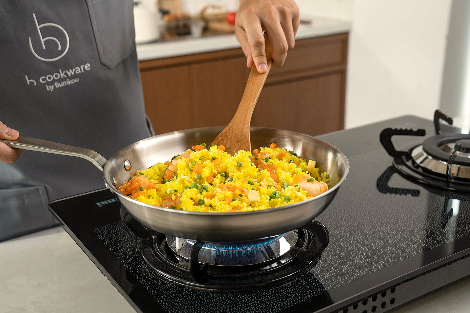 Stainless Clad Frying Pan 3-Piece Set