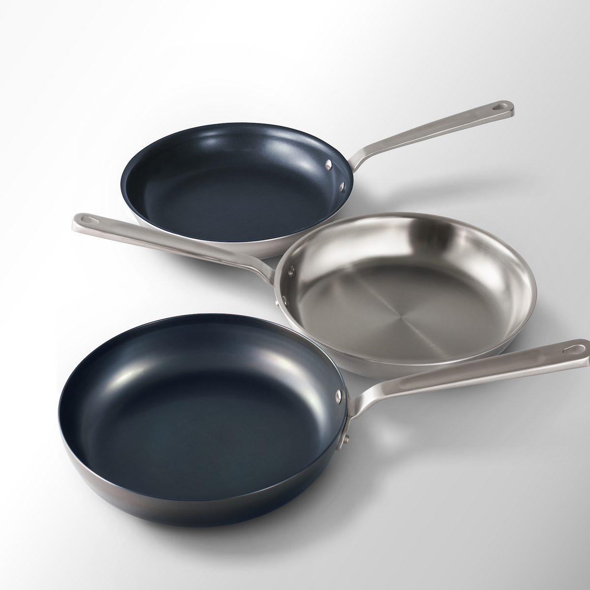 Which Is Best: Carbon Steel vs. Stainless Clad vs. Nonstick Frying Pan ...