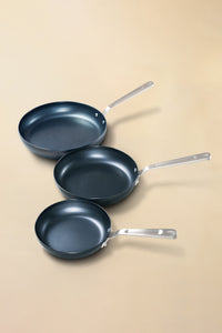 H Cookware Carbon Steel Frying Pan 3-Piece Set