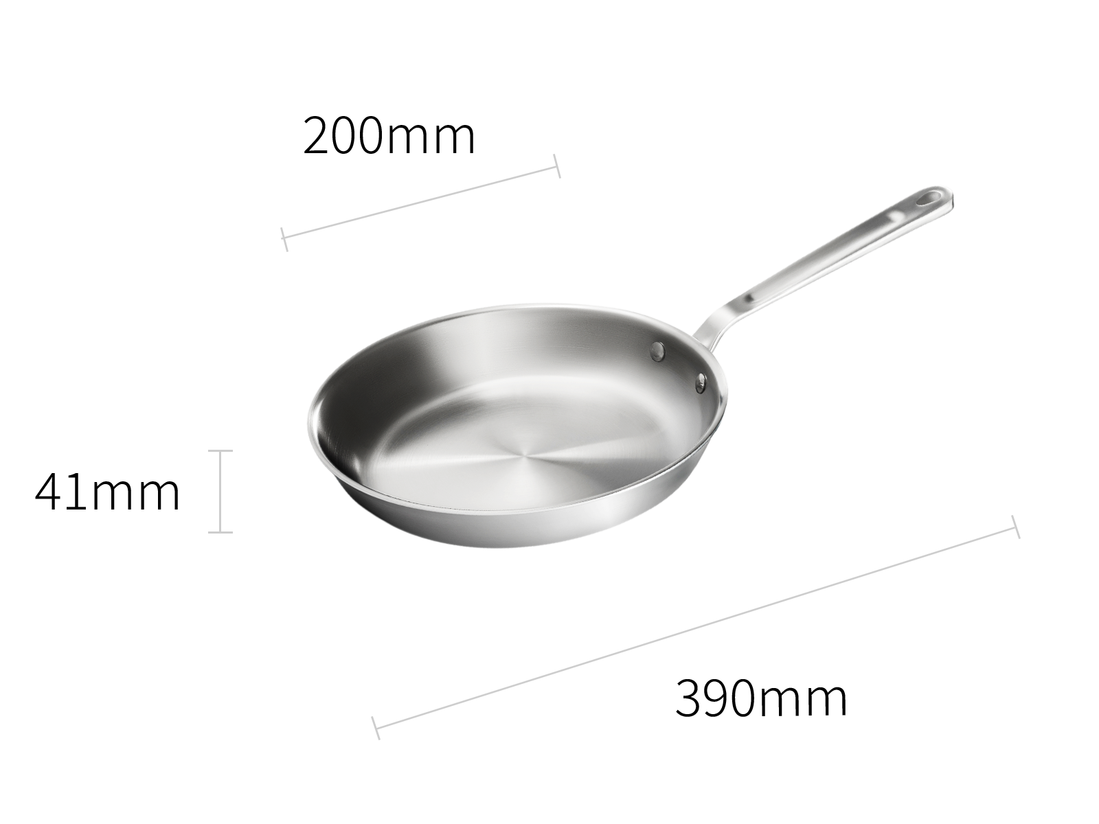 Stainless Clad Frying Pan