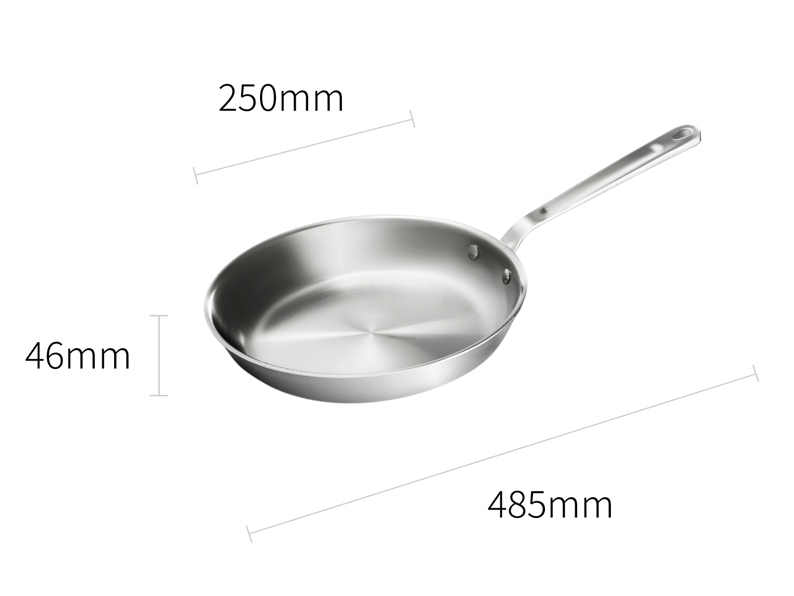 Stainless Clad Frying Pan