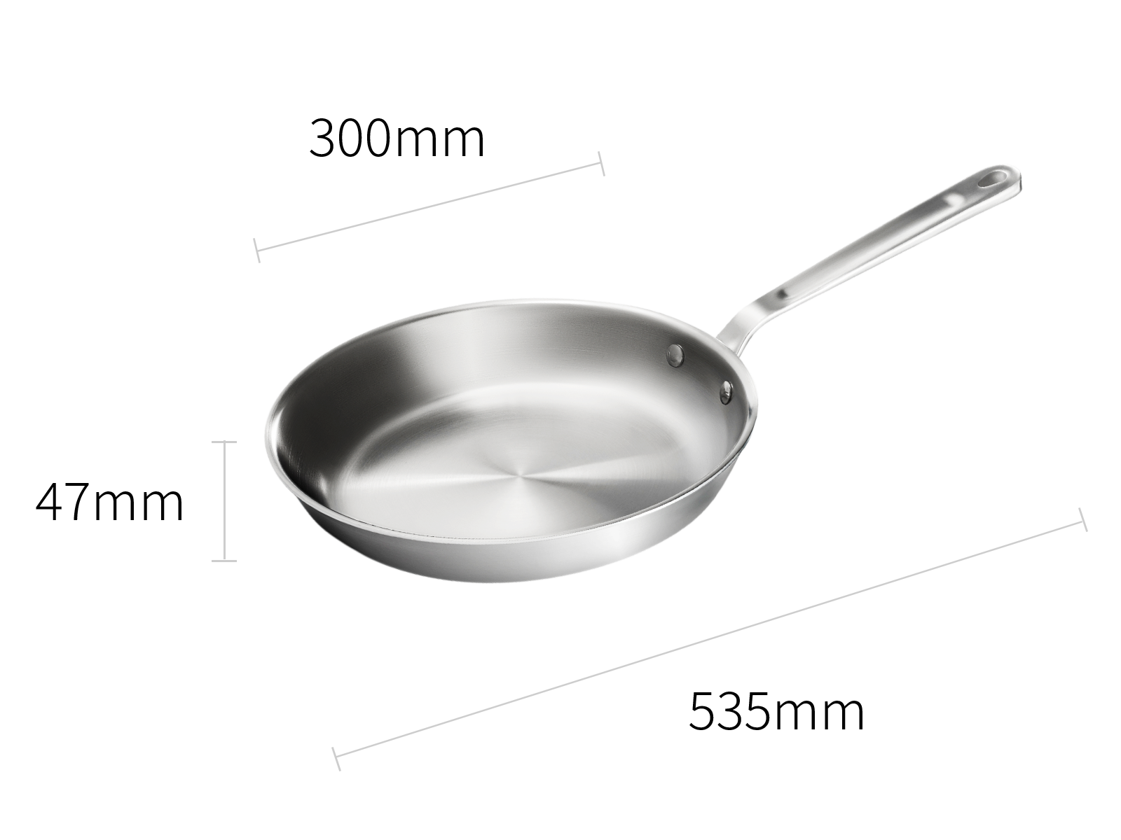 Stainless Clad Frying Pan