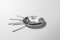 Stainless Clad Frying Pan 3-Piece Set