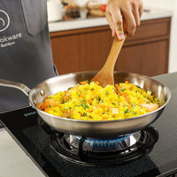 Stainless Clad Frying Pan 3-Piece Set