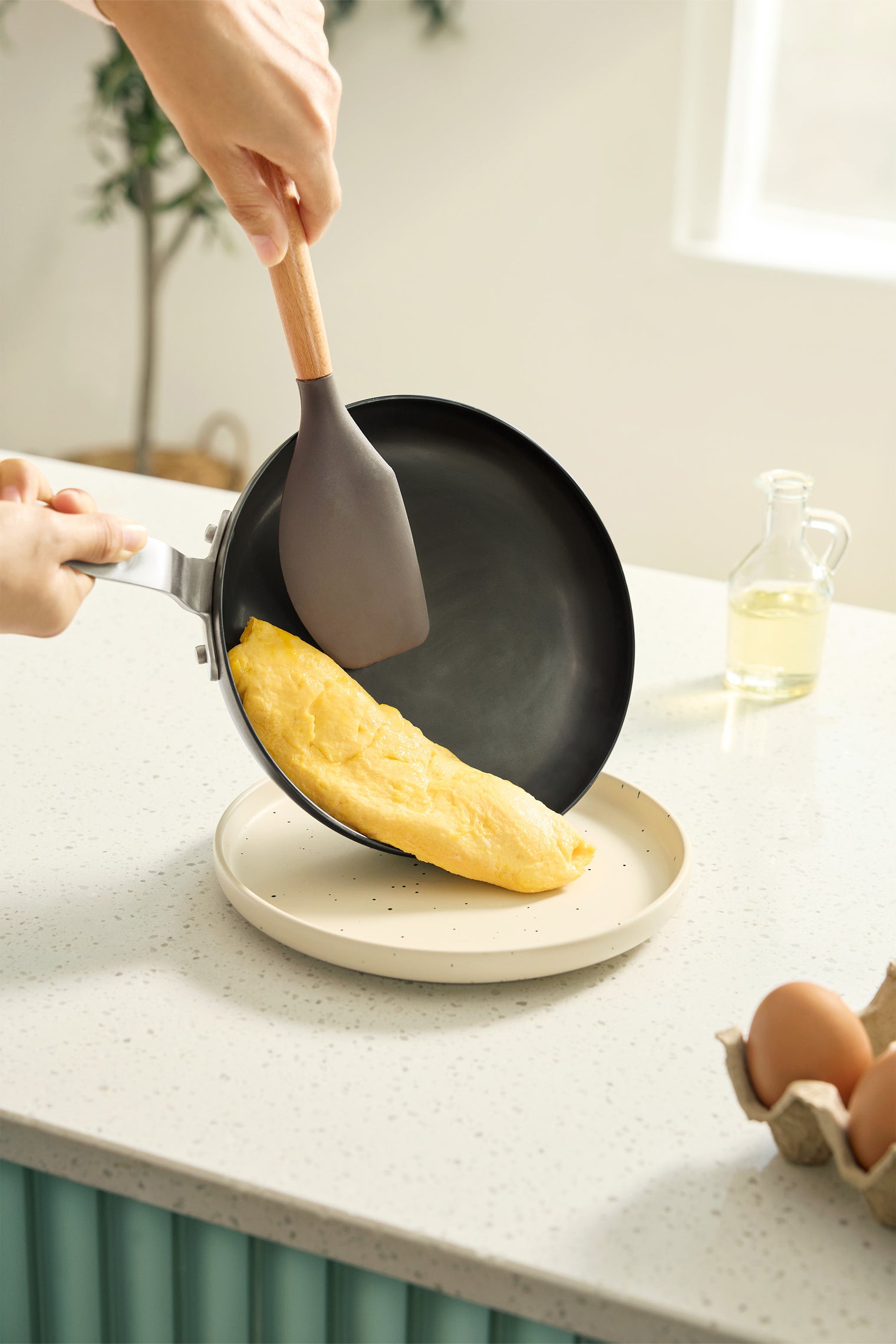 H Cookware Carbon Steel Frying Pan 3-Piece Set