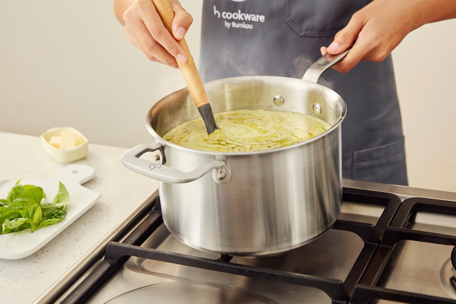 H Cookware Stainless Clad 6-Piece Set