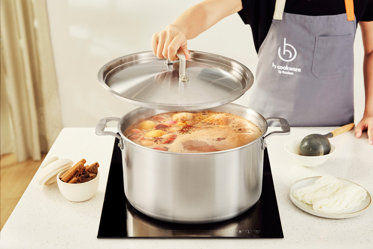 H Cookware Stainless Clad 6-Piece Set